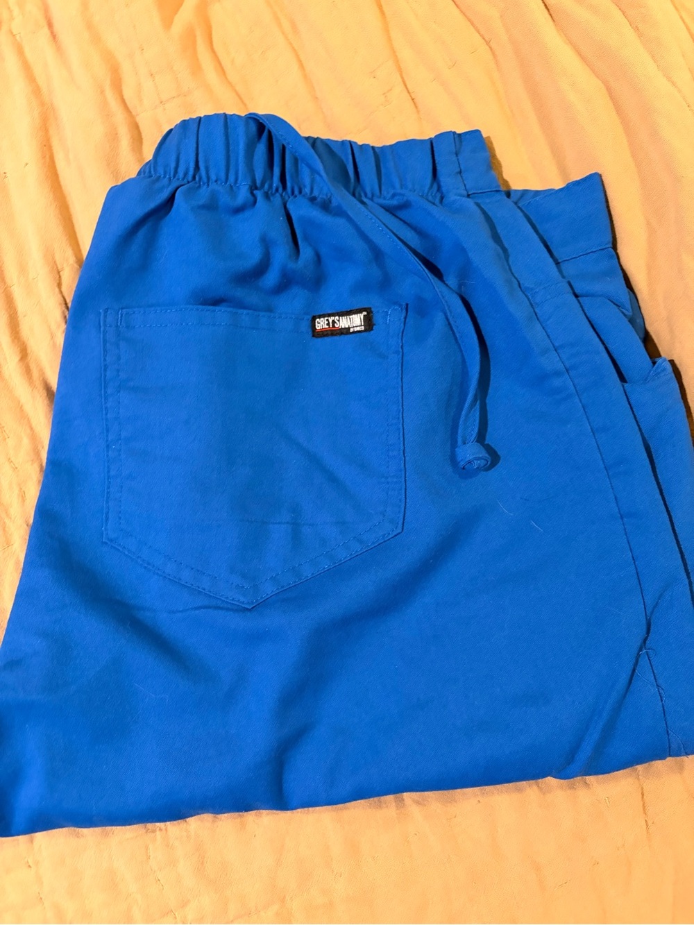 Grey's Anatomy Royal Blue Elastic Waist Scrub Pants
